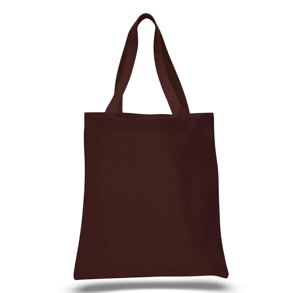 12 Oz. Colored Canvas Simple Tote Bag Printed with a Customizable WEST SAGUARO COLLECTION Design