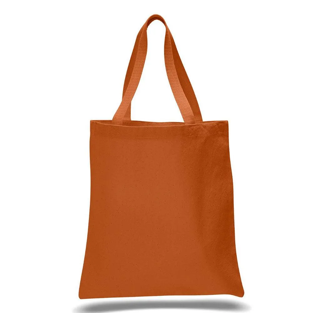 12 Oz. Colored Canvas Simple Tote Bag Printed with a Customizable WEST SAGUARO COLLECTION Design