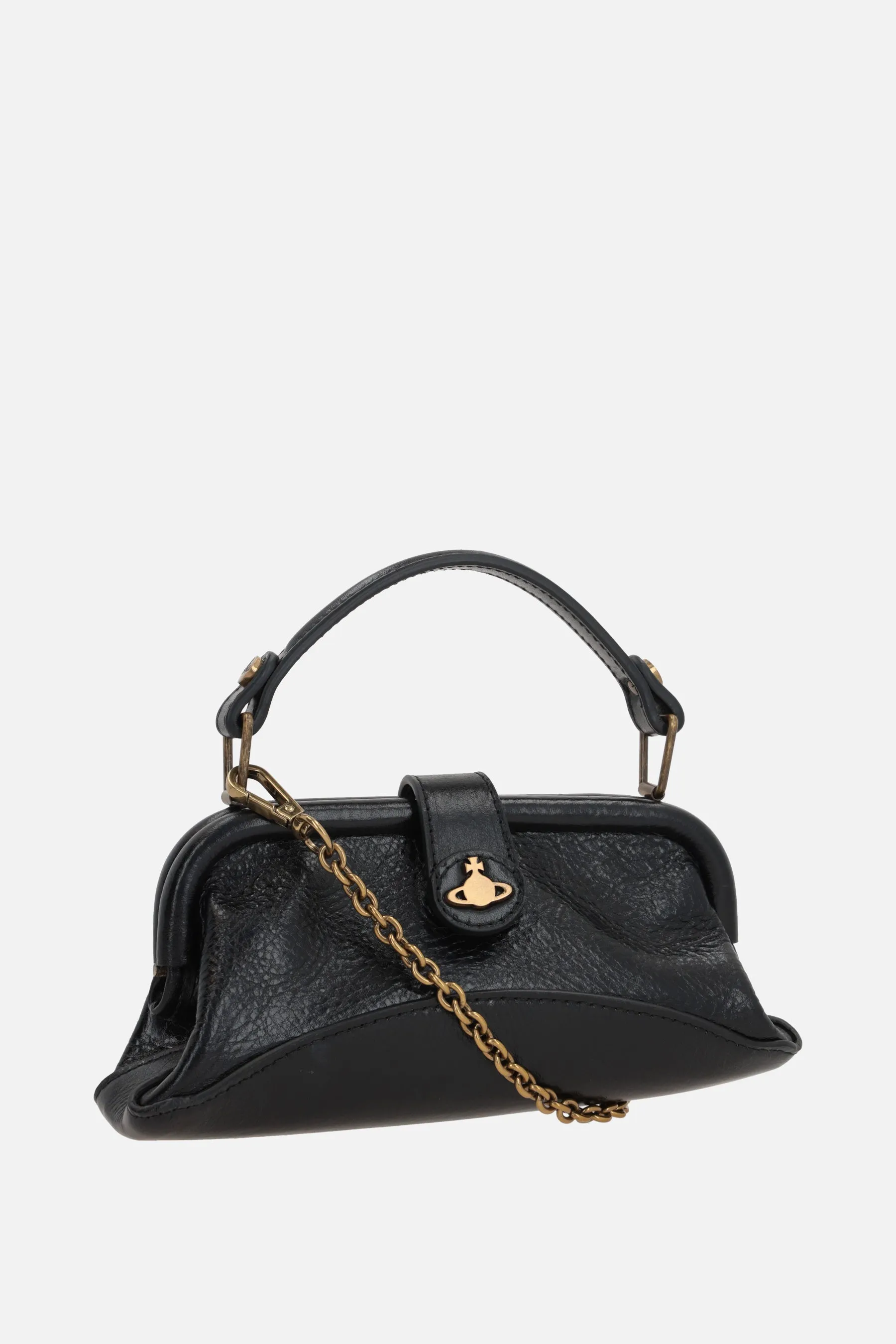 Abbey grainy leather handbag