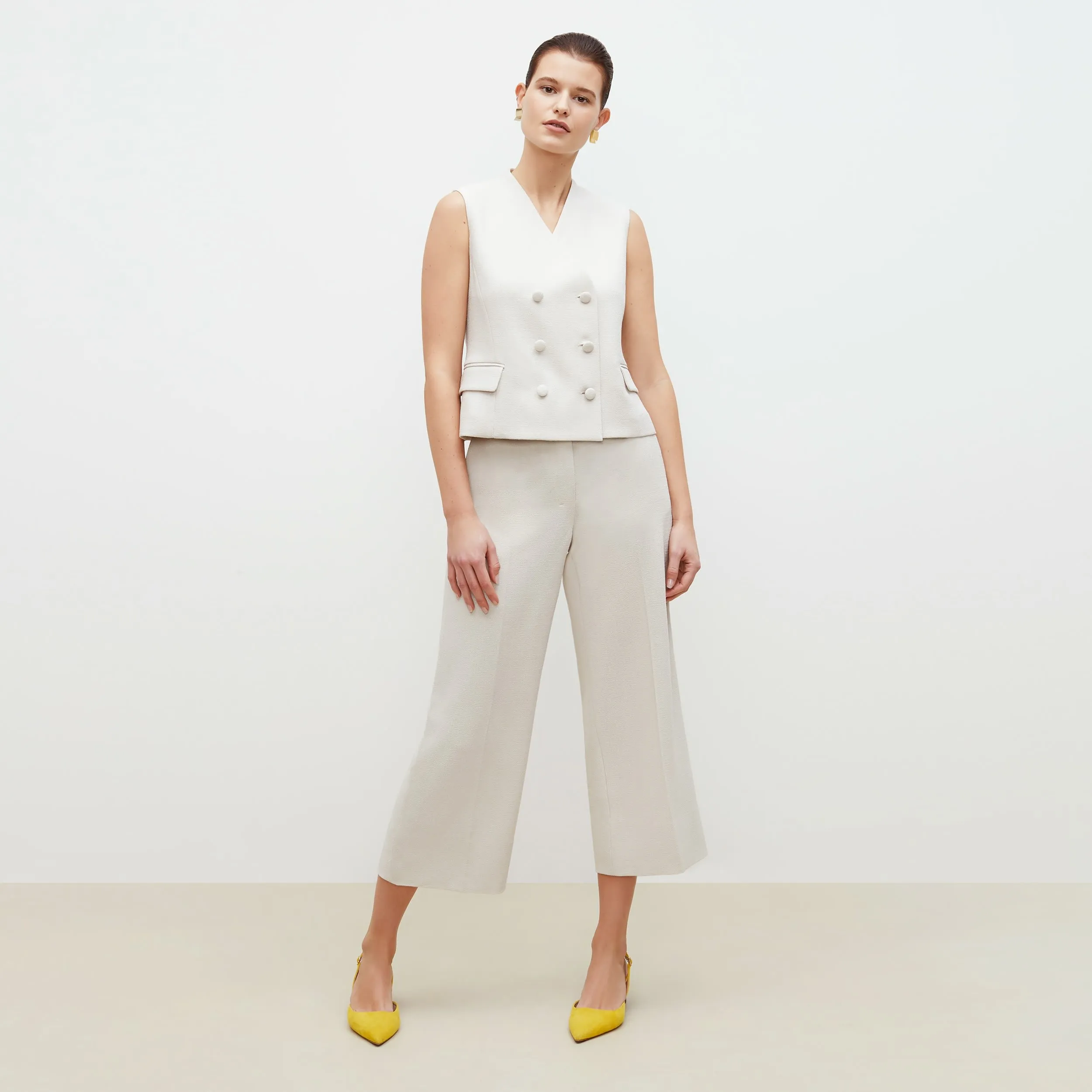 Anderson Pant - Textured Suiting :: Magnolia