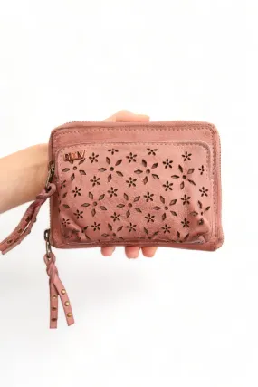 ART N' VINTAGE ELODIE CROSSBODY WALLET ROSE