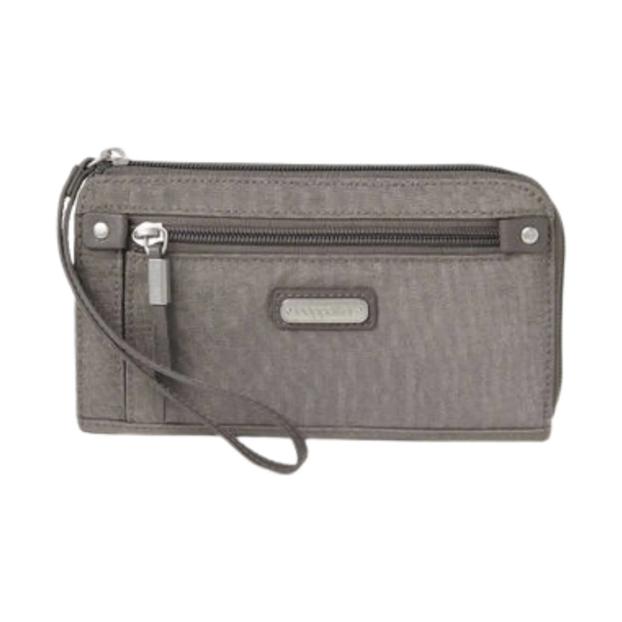 Baggallini Zip Around RFID Wallet - Sterling Shimmer