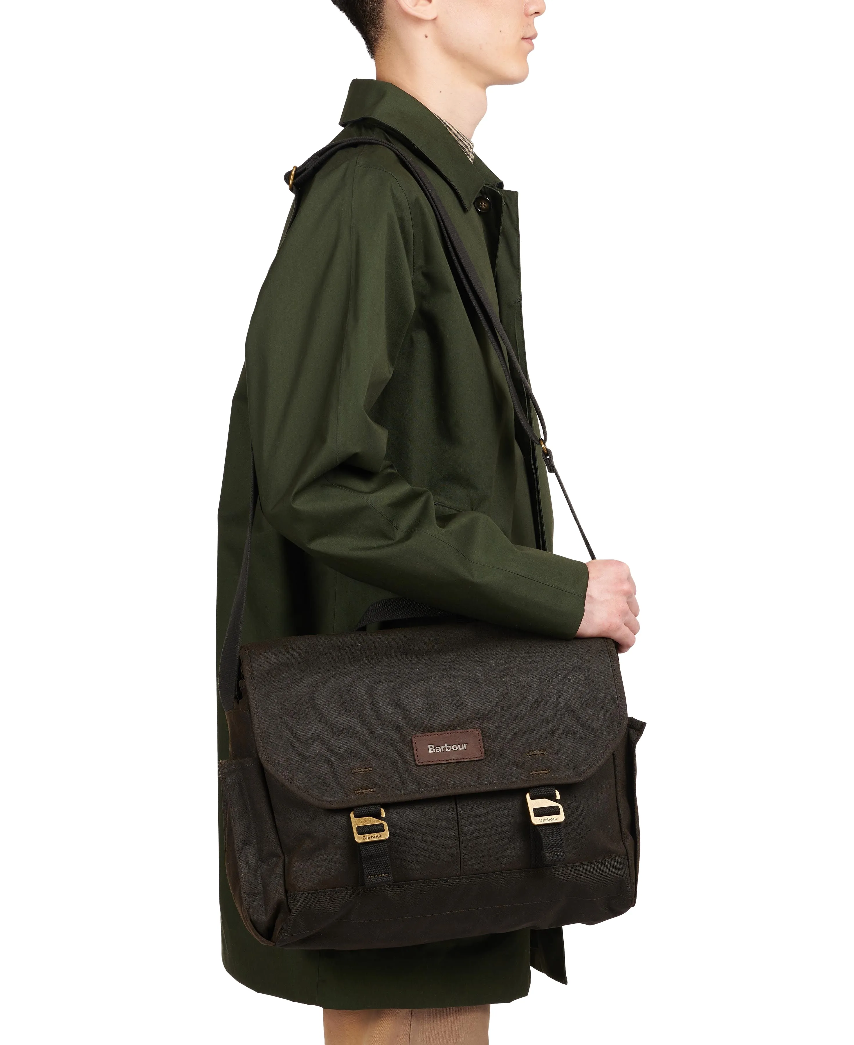 Barbour 'Essential' Wax Messenger Bag