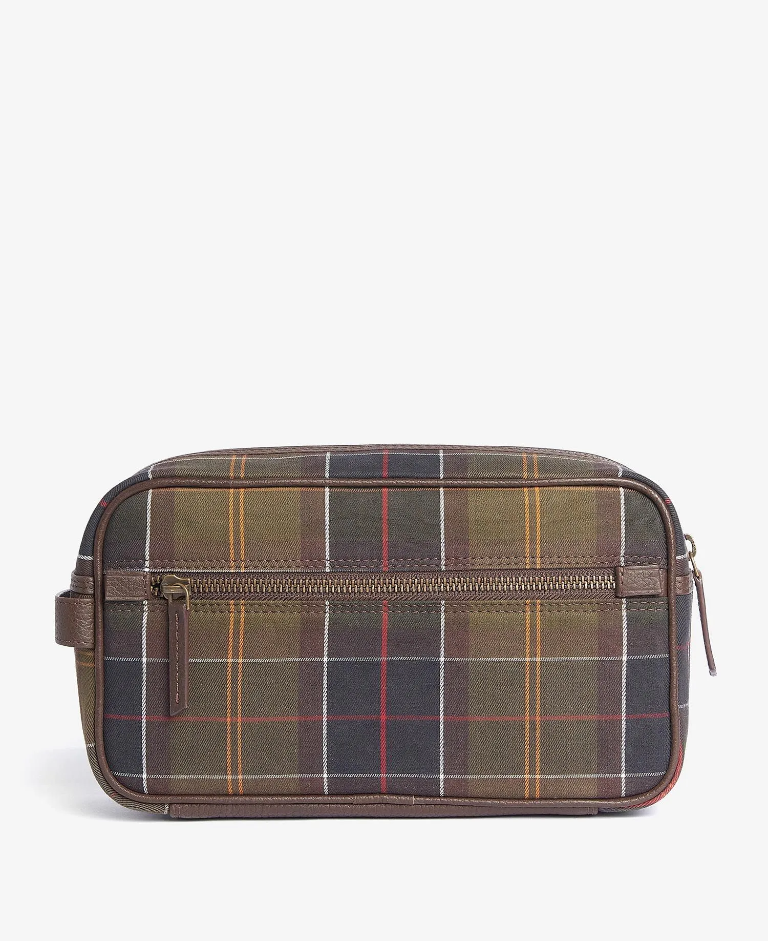 Barbour Tartan  Leather Dopp Kit