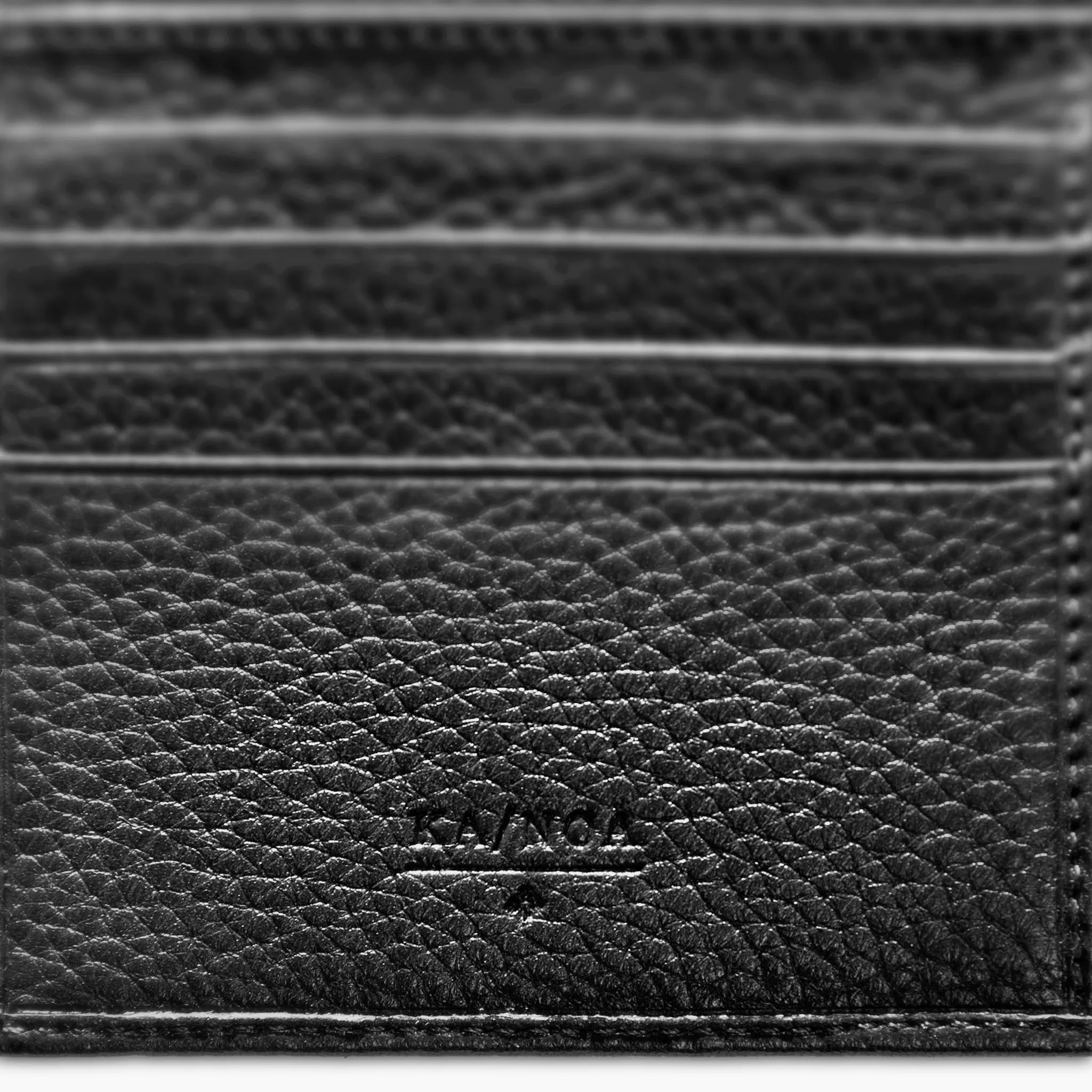 Benjamin 100% Deerskin Leather horizontal wallet (black)