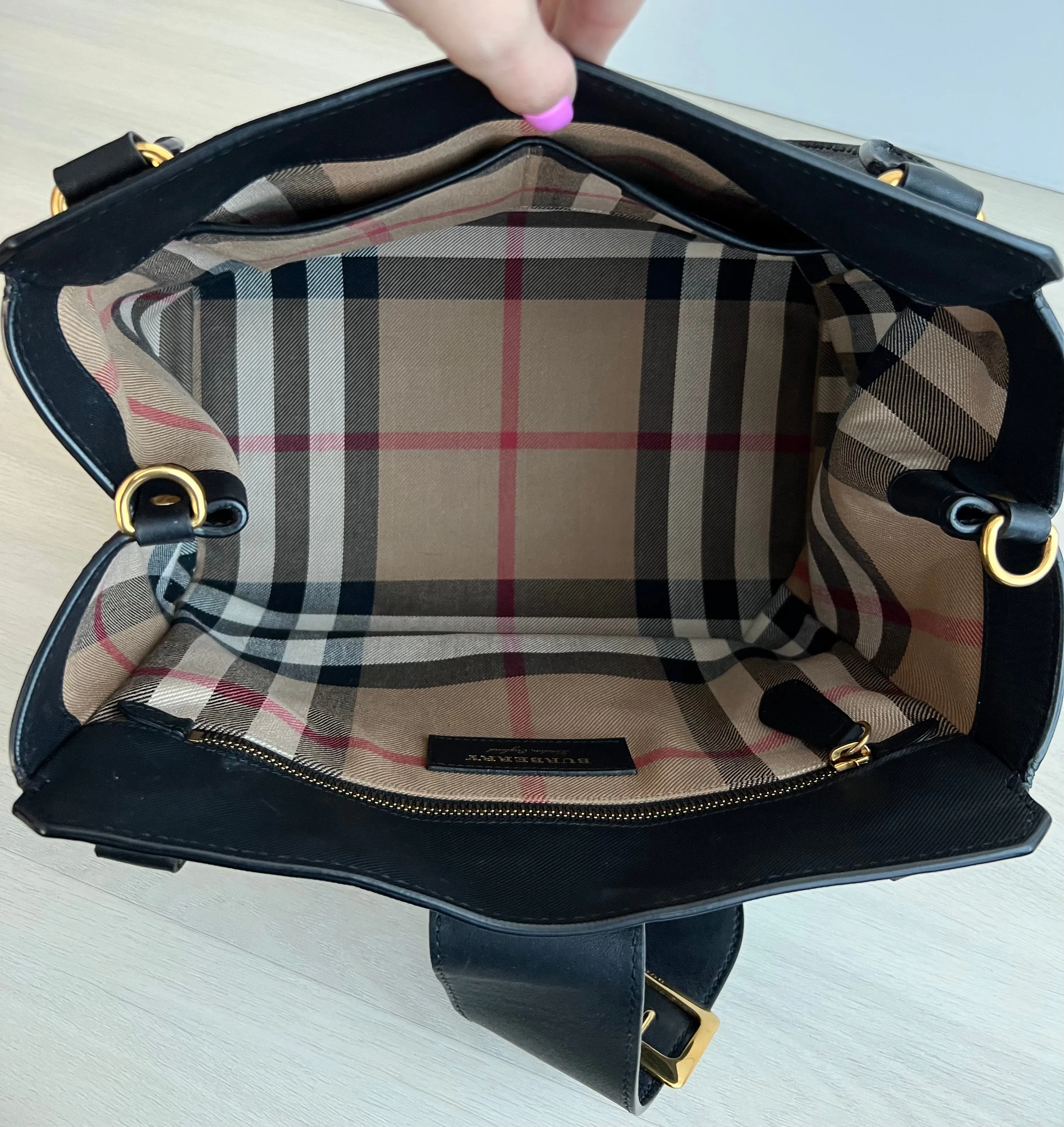 Burberry Buckle Tote Bag