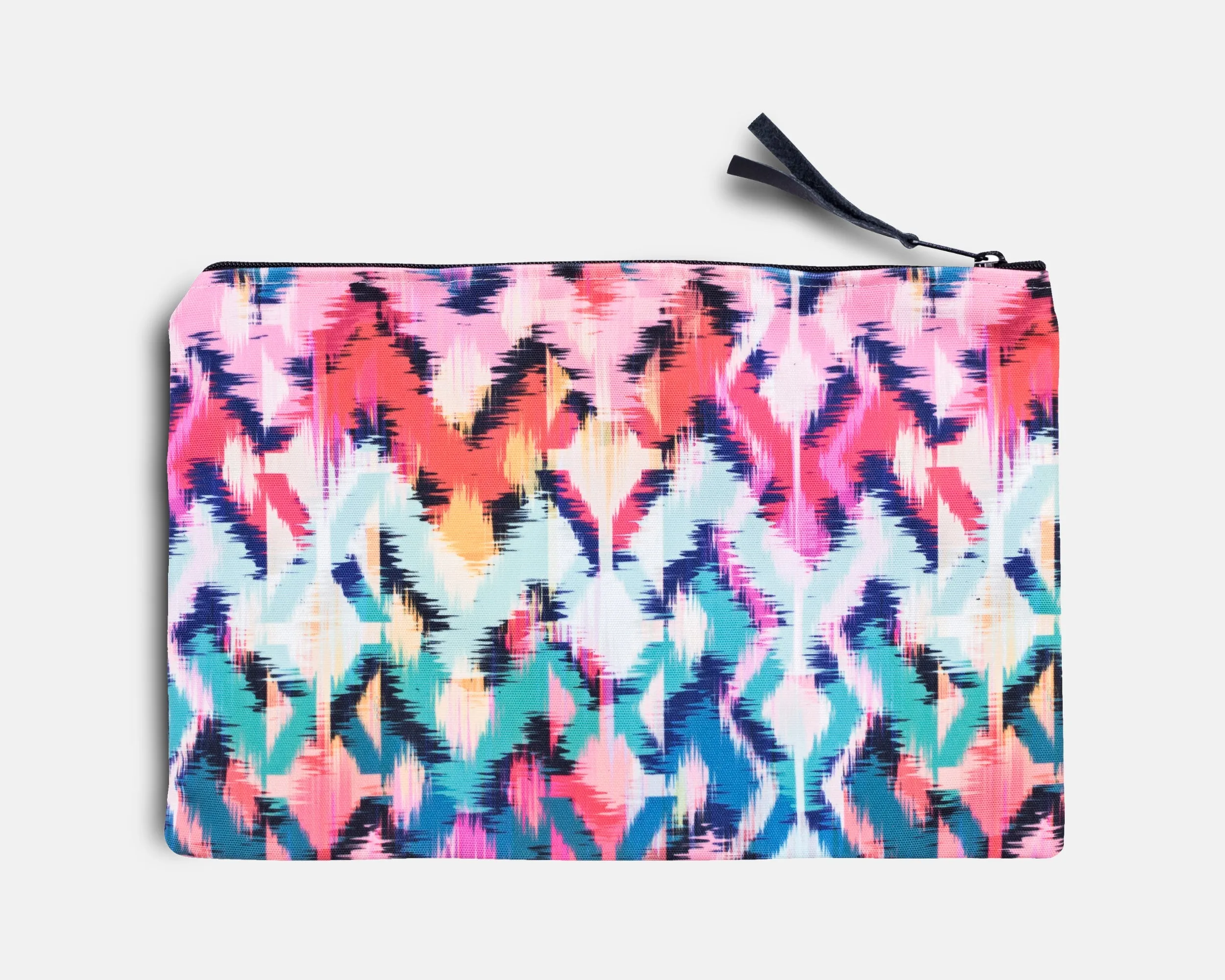 Canvas Workout Pouch - Tropical Ikat Print