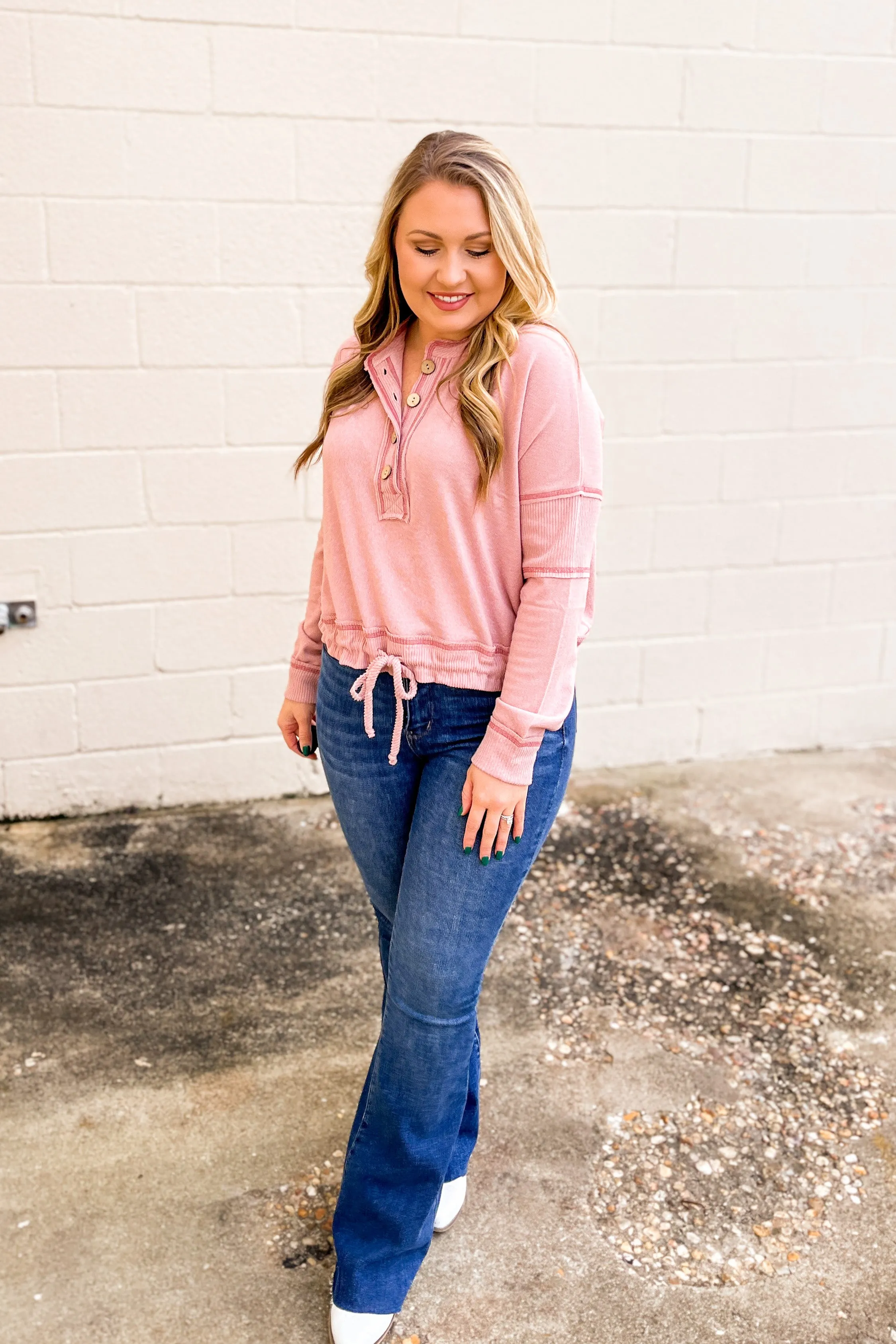 Change of Plans Cropped Top, Mauve Pink