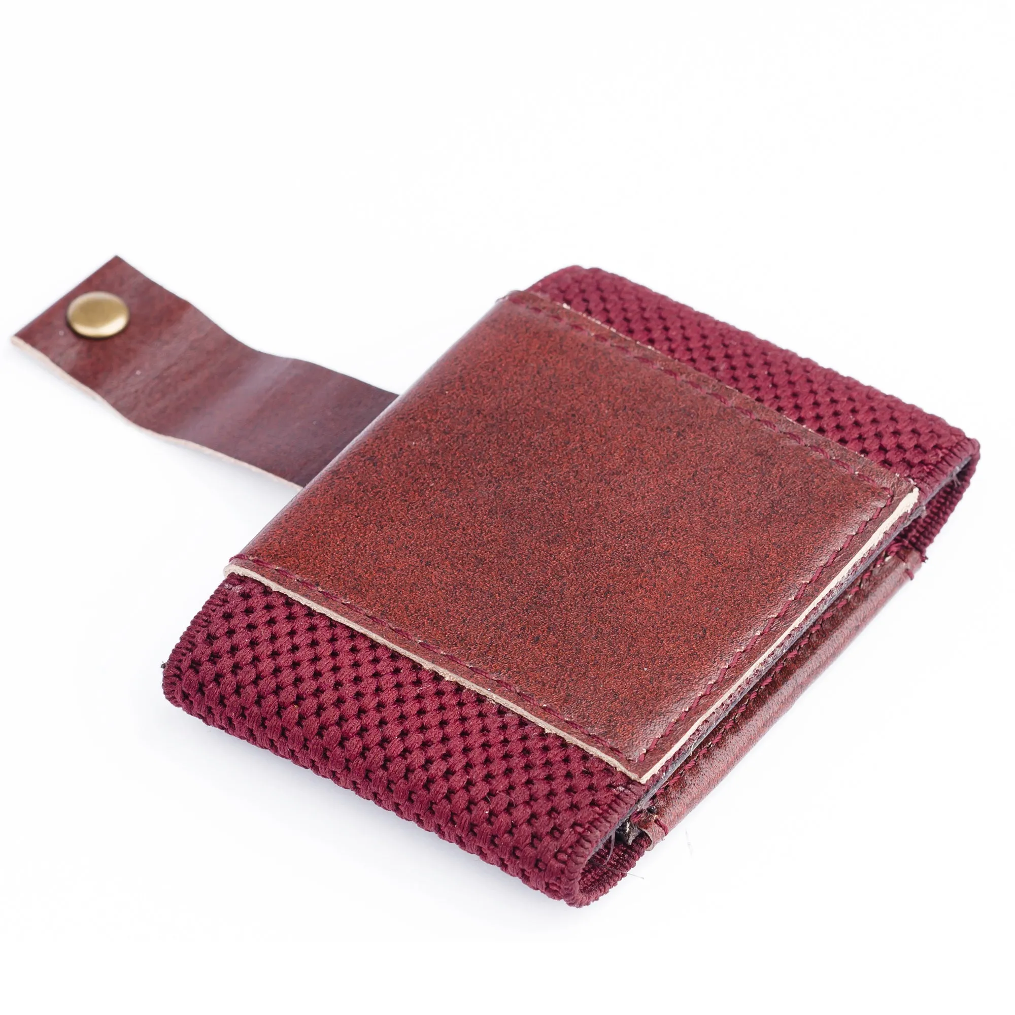 Classic Versatile Moneyclip Maroon Wallet