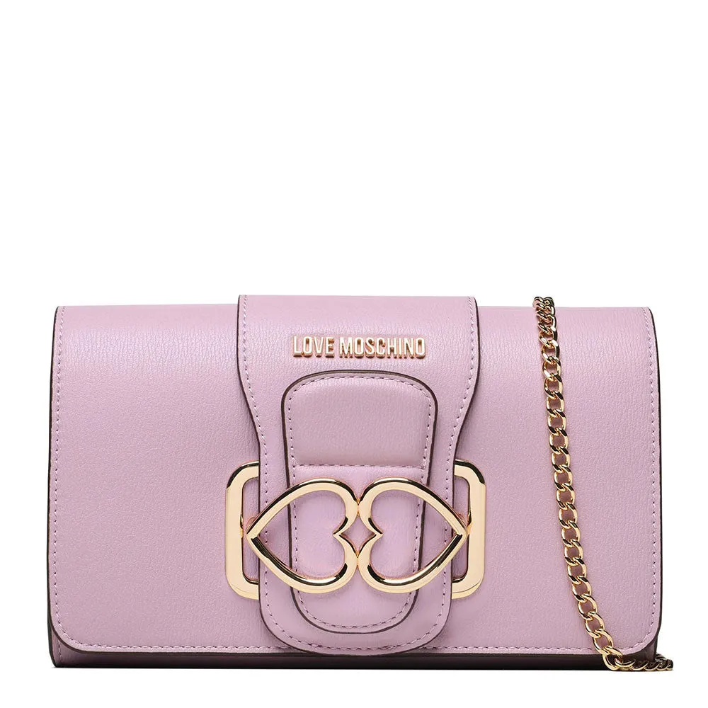 Clutch Donna con Tracolla LOVE MOSCHINO linea Love Bridge Lilla