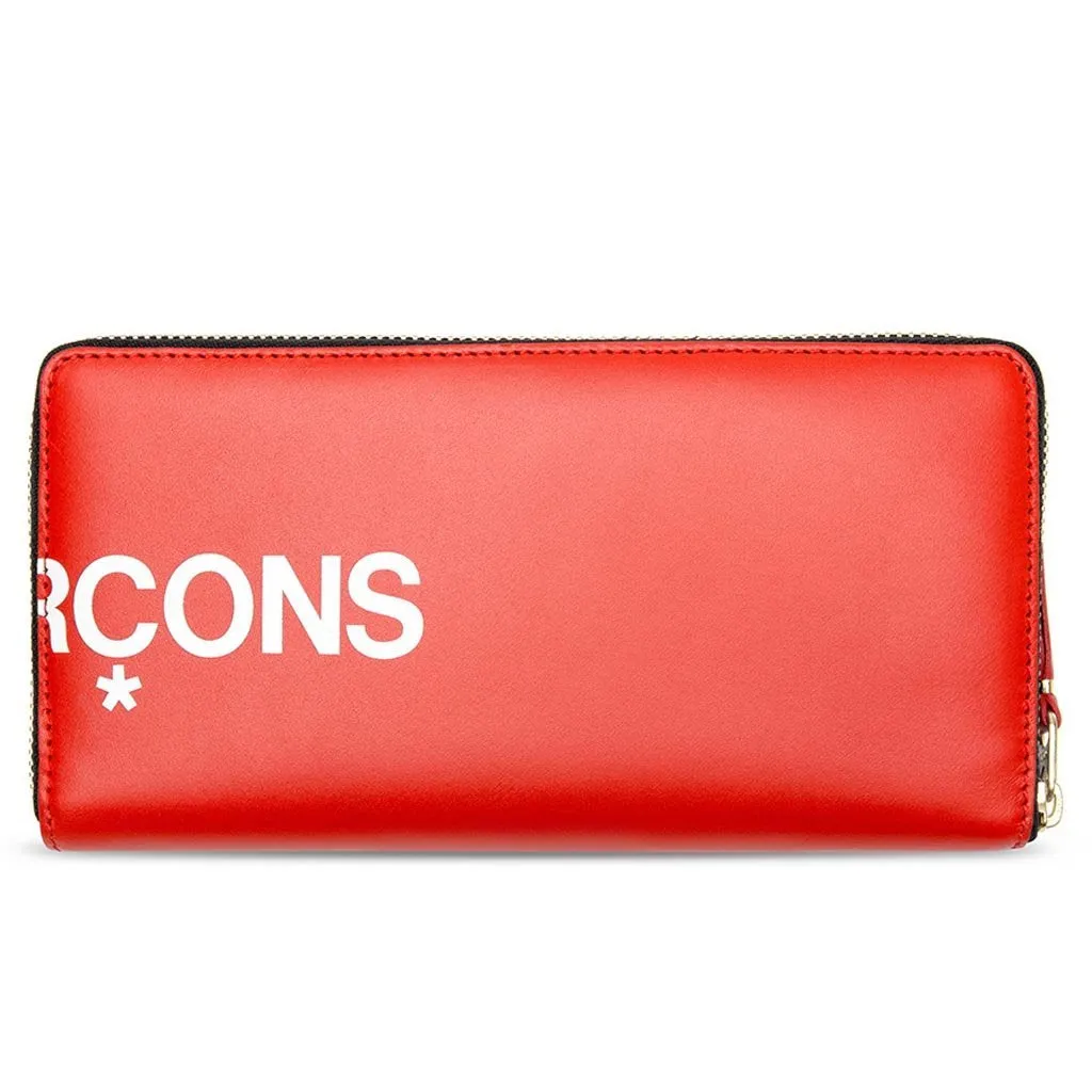 Comme des Garcons SA0110 Huge Logo Leather Wallet - Red