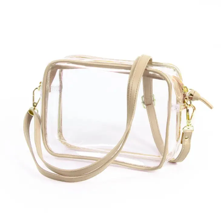 Crazy for Clear Vegan Leather Crossbody