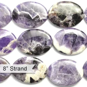 Dog Teeth Amethyst 30X40 Oval 8-Inch