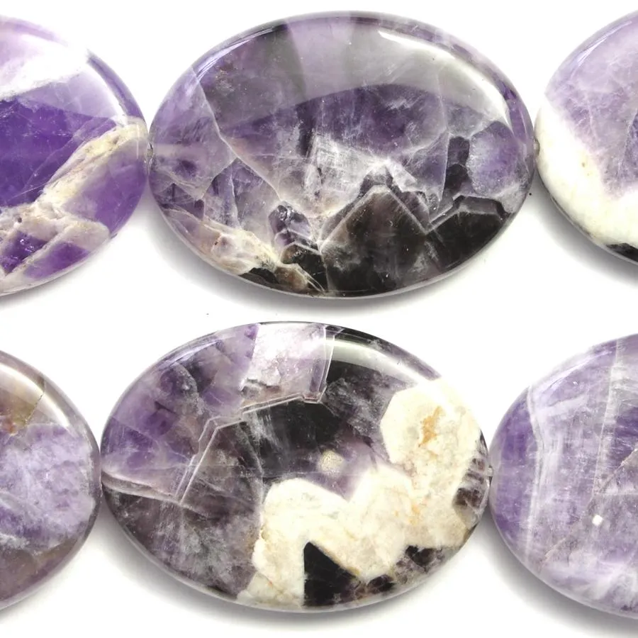 Dog Teeth Amethyst 30X40 Oval 8-Inch