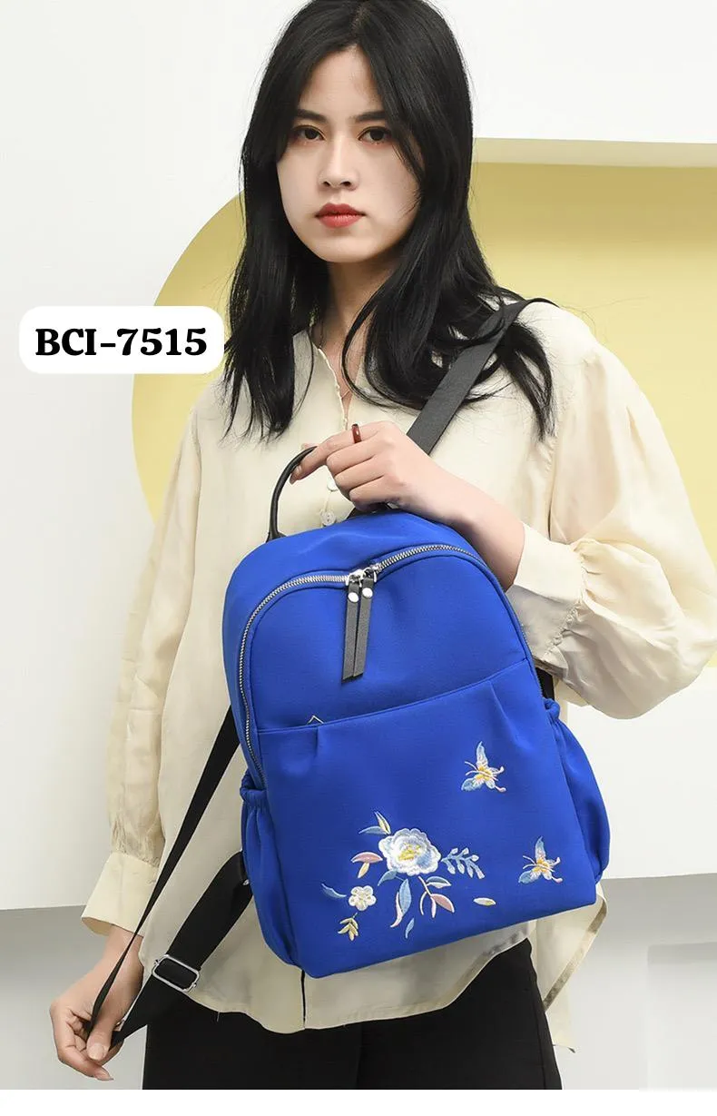 Fashion elegant embroidered flowers bags for women large capacity ladies travel backpack-SK001BB<br data-mce-fragment=1>