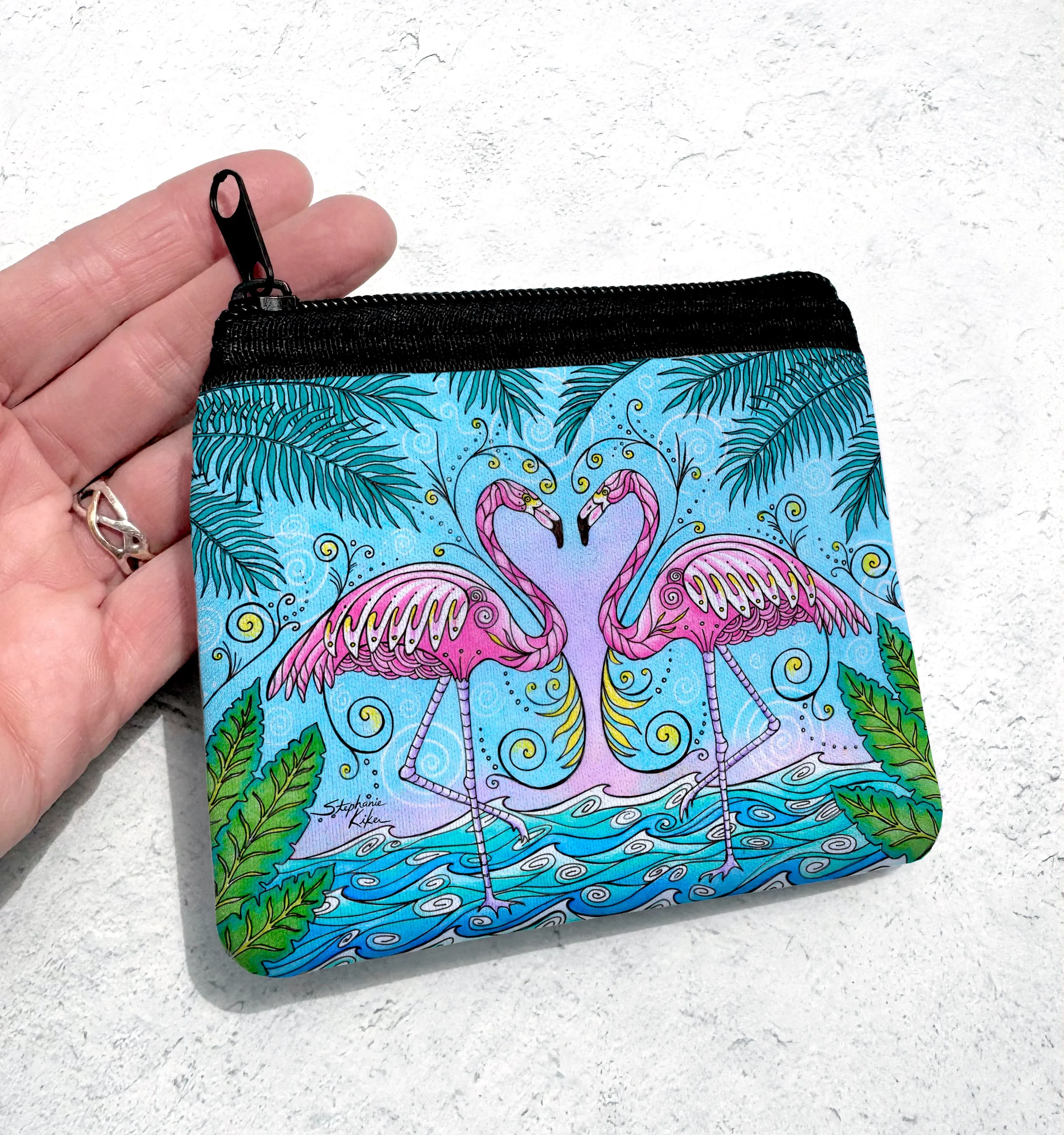 Flamingo Love Coin Bag