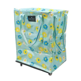 Flower Print Rolling Tote