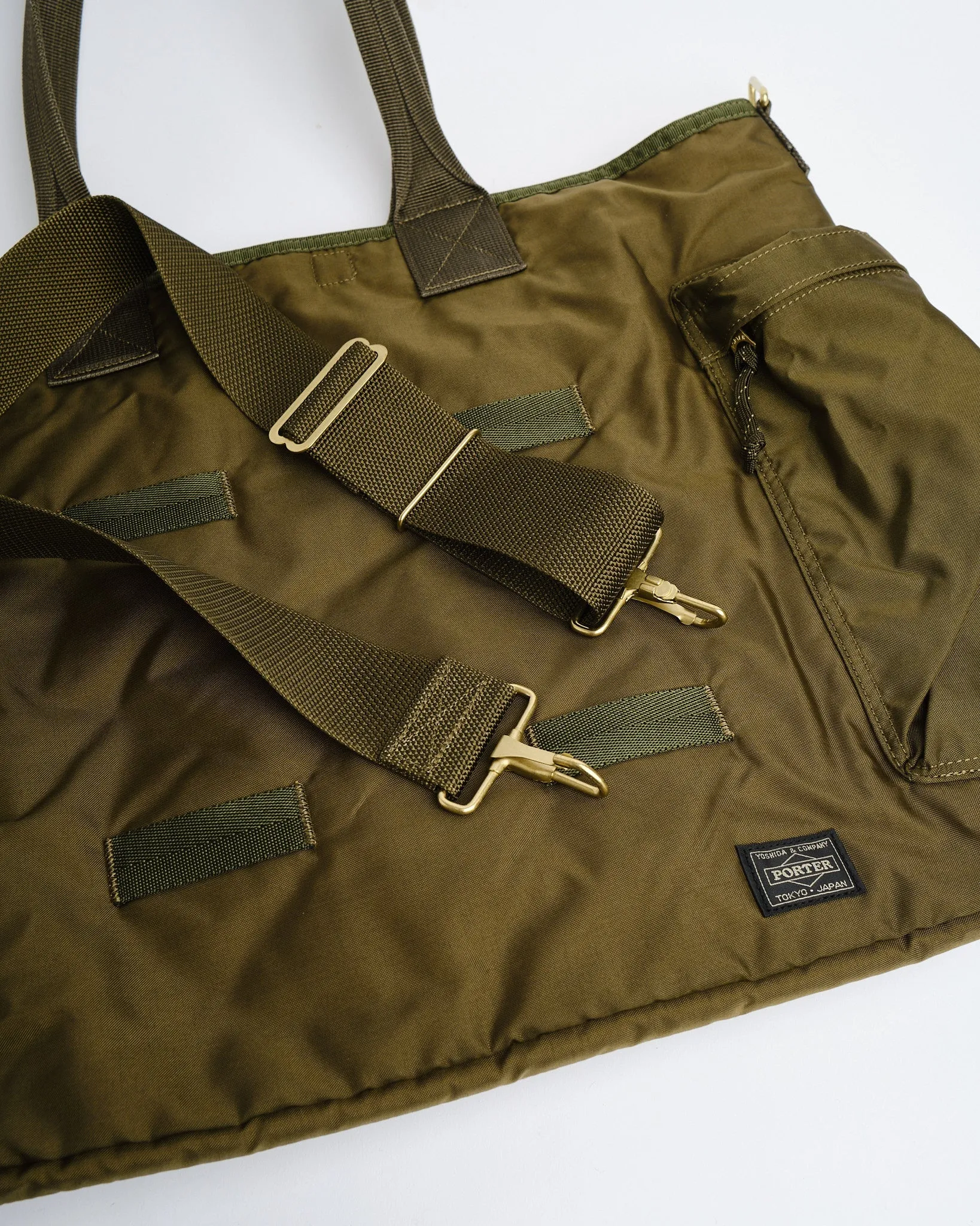 FORCE 2 WAY TOTE BAG OLIVE