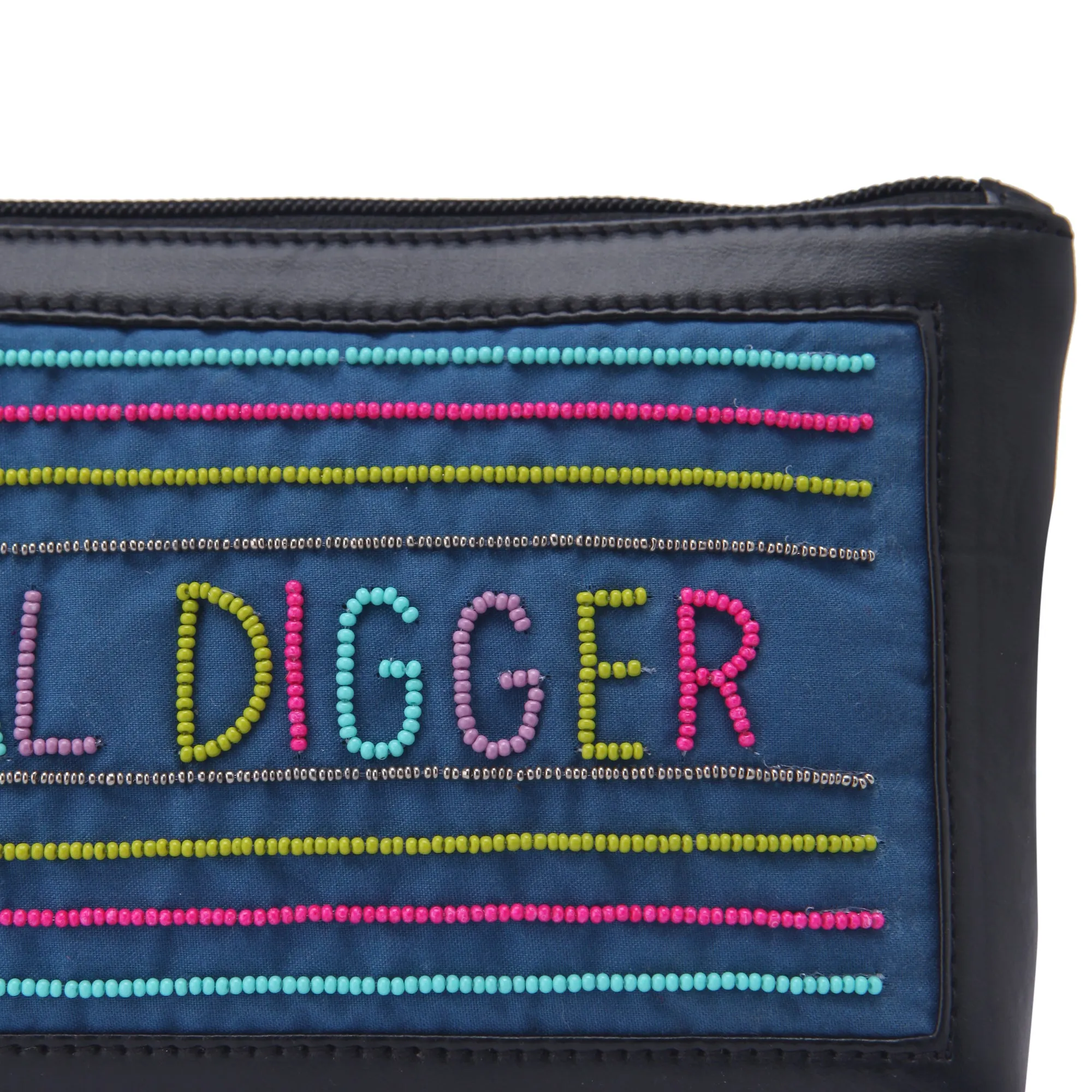 Goal digger Hand Embroidery waist belt bag