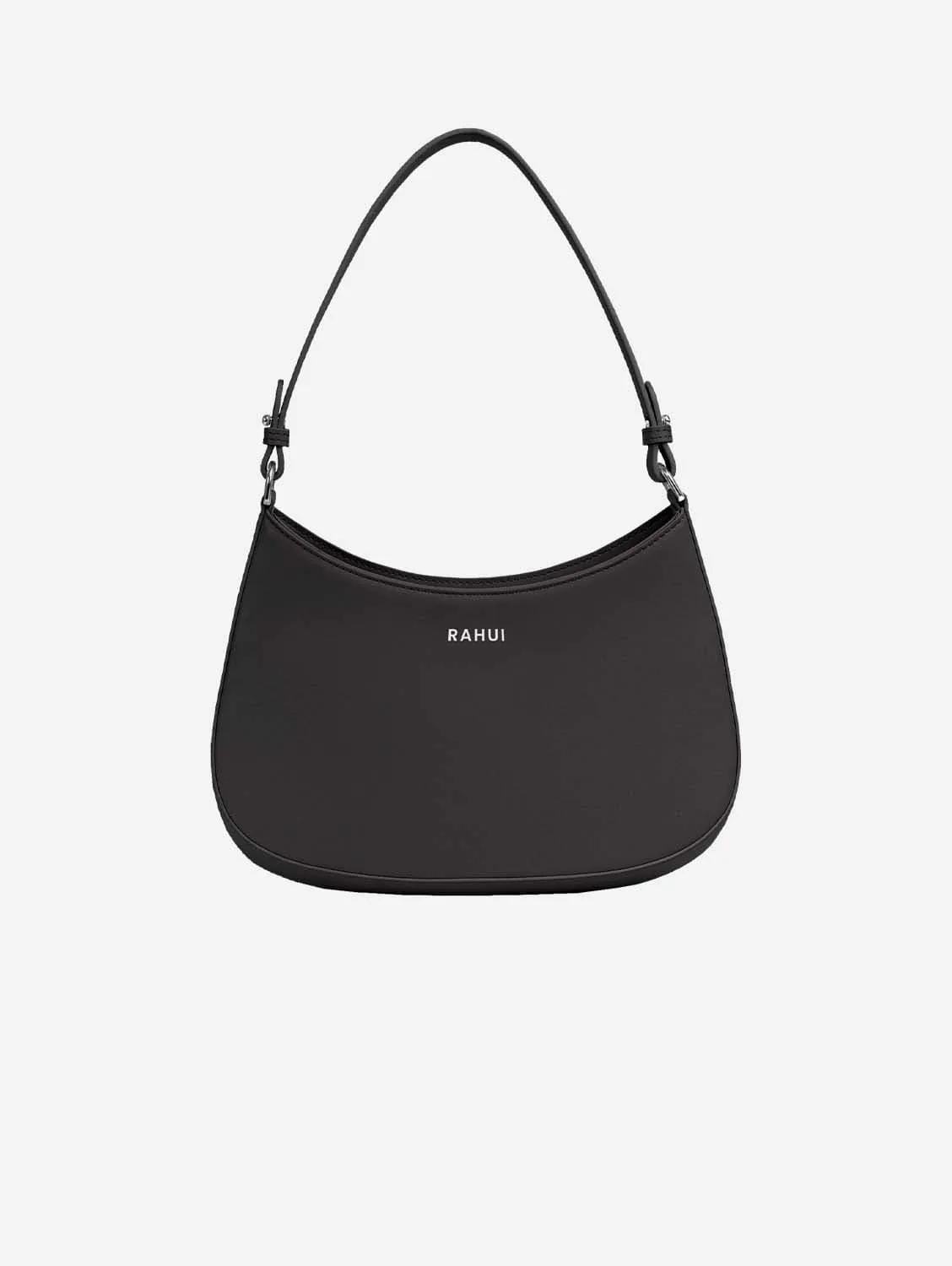 Hazel Apple Leather Mini Handbag | Black