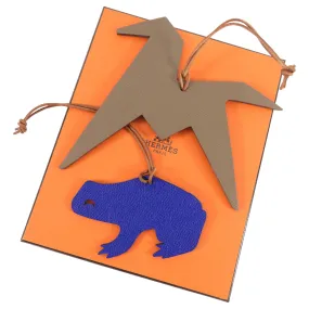 Hermes 2017 Frog and Origami Petit H Bag Charms / Holiday Ornaments