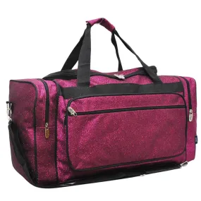 Hot Pink Glitter NGIL Canvas 23" Duffle Bag