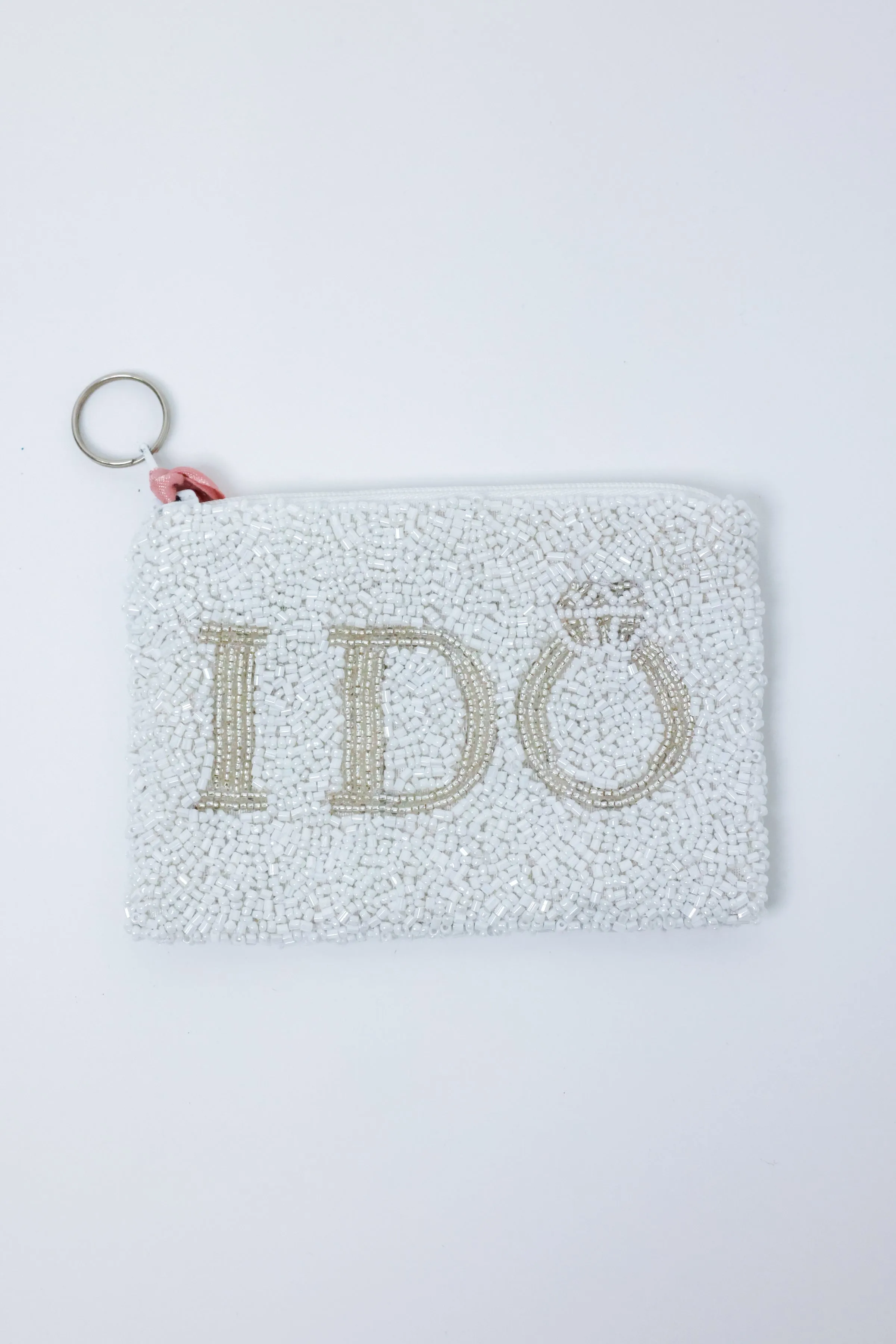 I DO Beaded Coin Purse