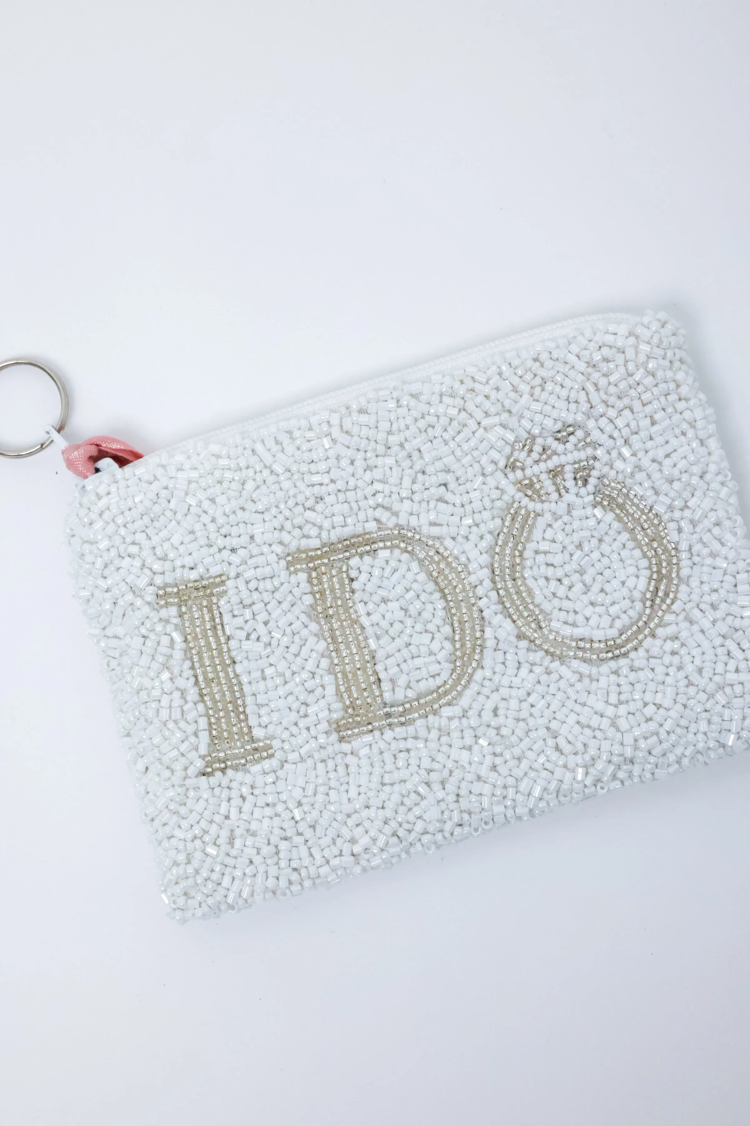 I DO Beaded Coin Purse