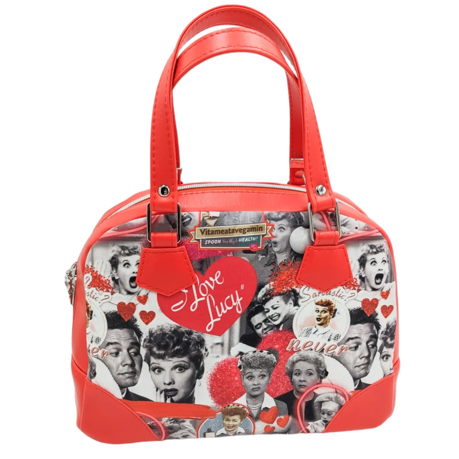 I Love Lucy - Red HYD Bowler Bag