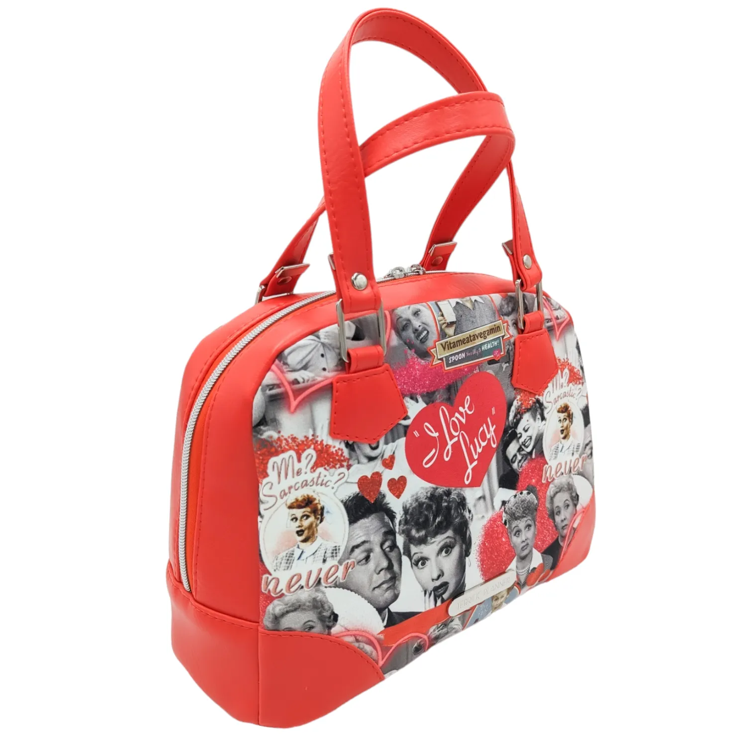 I Love Lucy - Red HYD Bowler Bag