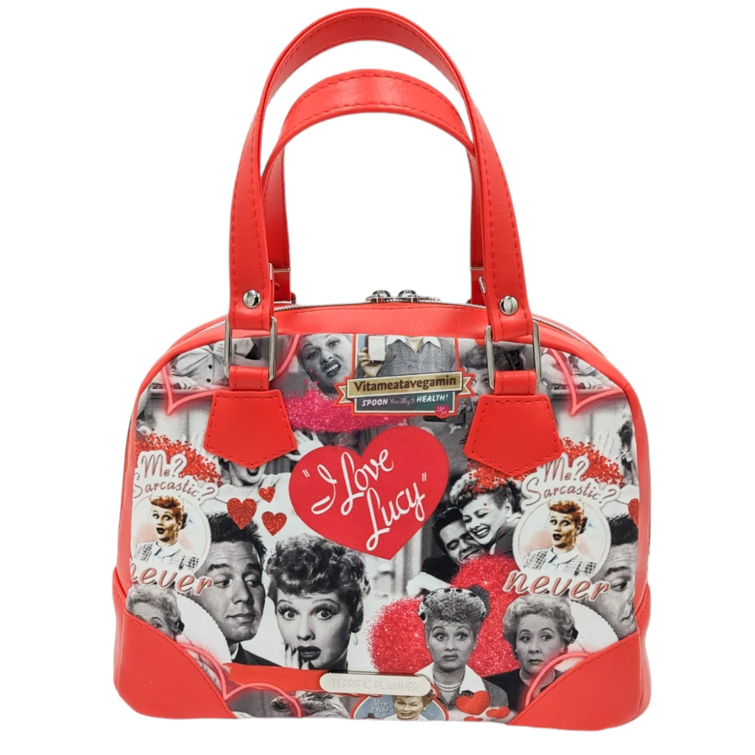 I Love Lucy - Red HYD Bowler Bag