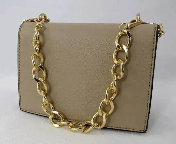 Khaki Crossbody Bag Bold Chain