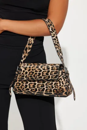 Lisa Leopard Handbag - Brown/combo