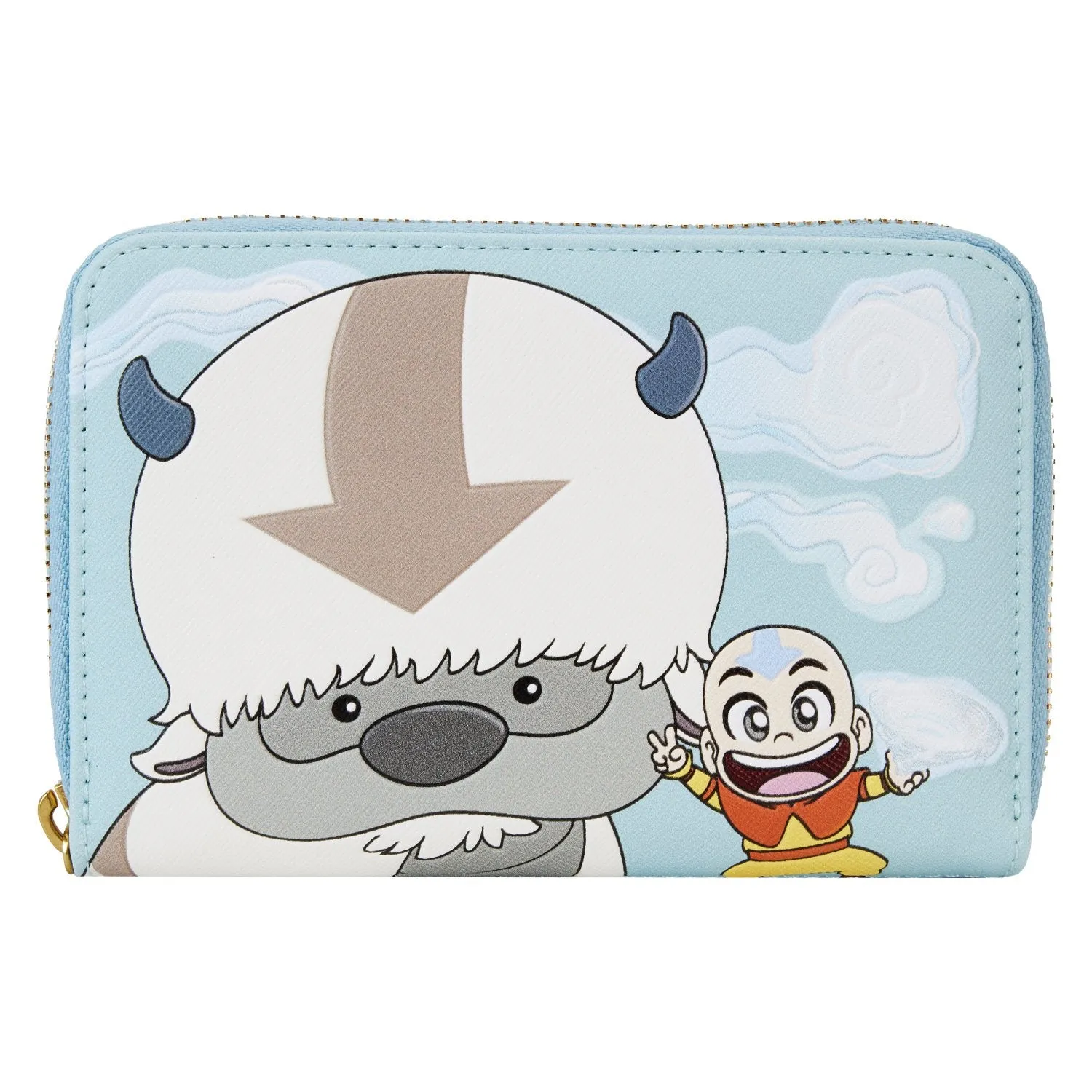 Loungefly Nickelodeon Avatar the Last Airbender Aang Appa and Momo Zip-Around Wallet