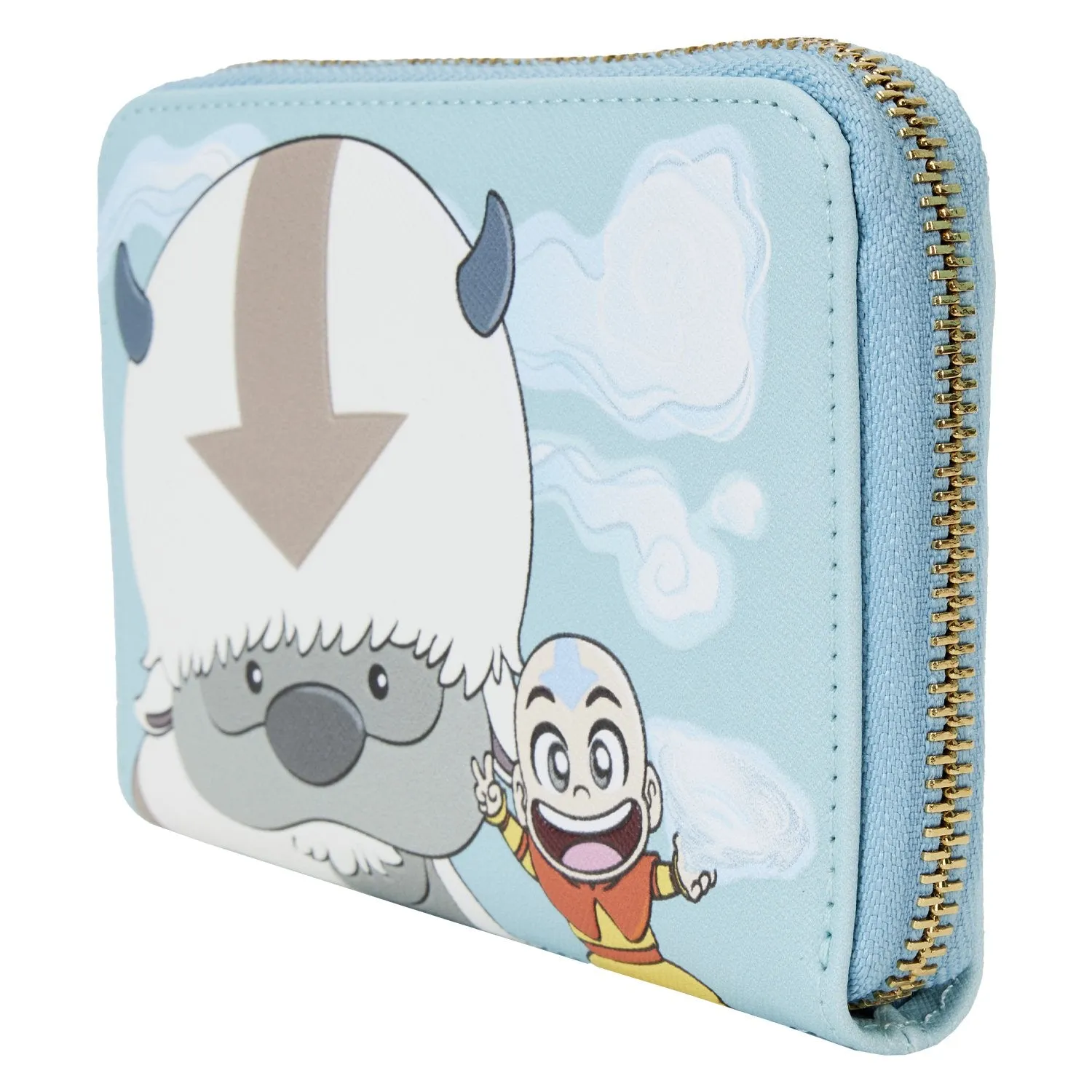 Loungefly Nickelodeon Avatar the Last Airbender Aang Appa and Momo Zip-Around Wallet