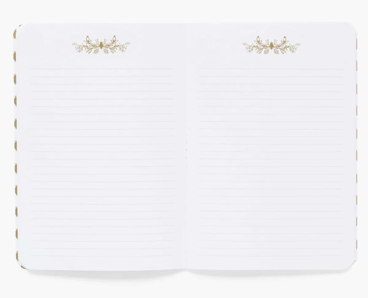 Marguerite Stitched Notebook - Set of 3