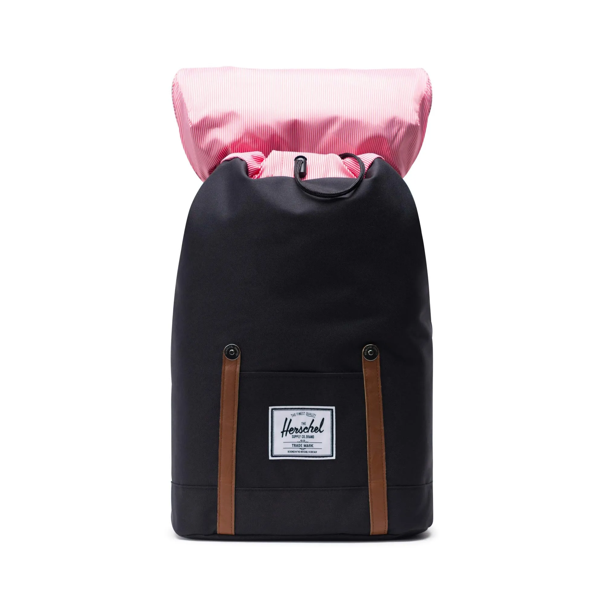 Mochila Herschel Retreat Black/Tan Synthetic Leather