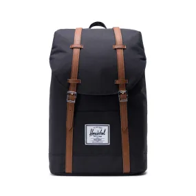 Mochila Herschel Retreat Black/Tan Synthetic Leather