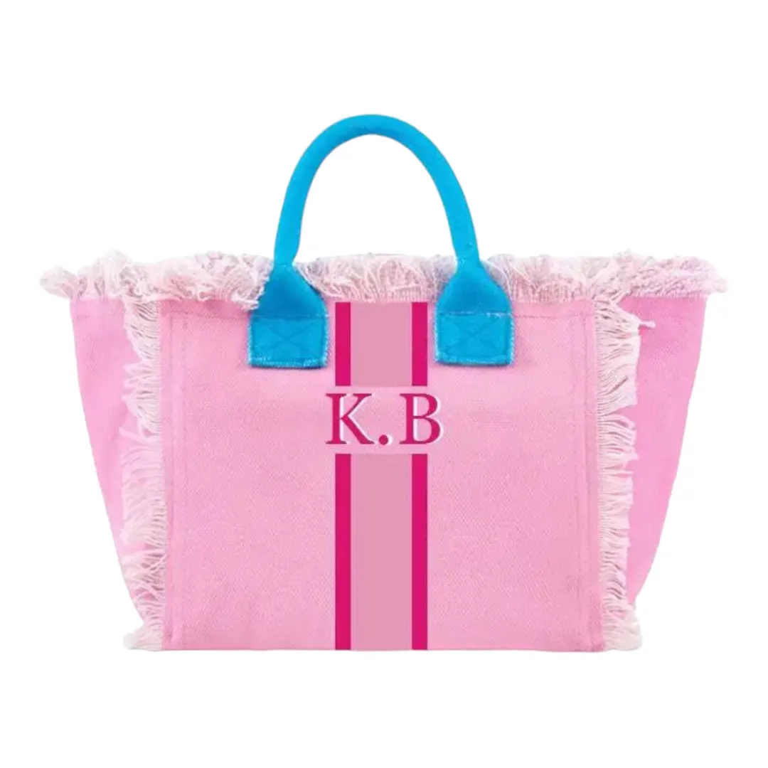 Monogram Fringed Tote