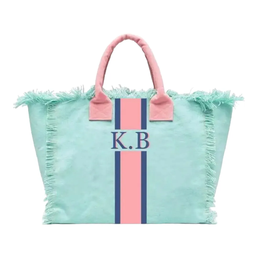 Monogram Fringed Tote