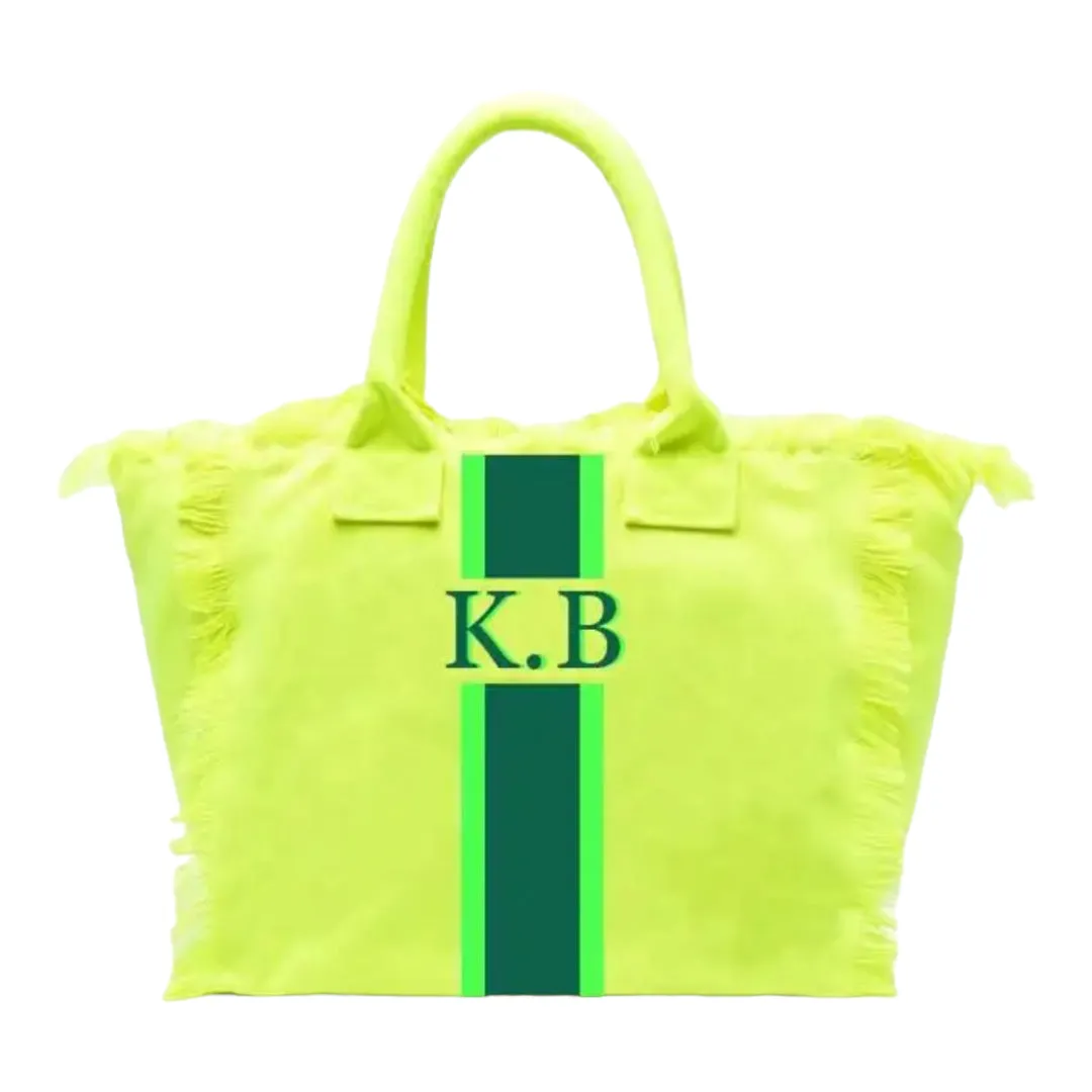 Monogram Fringed Tote