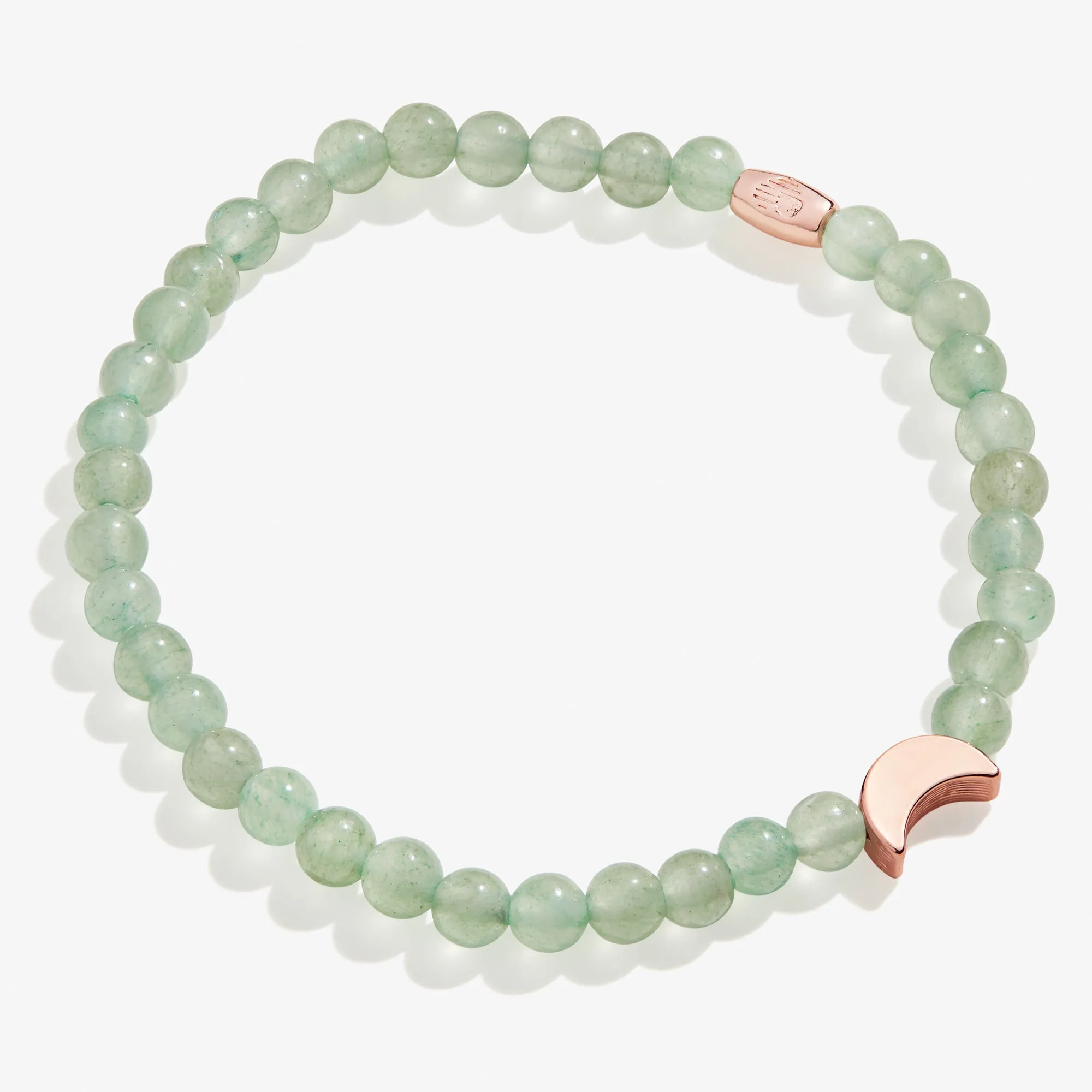 Moon Green Aventurine Stretch Bracelet for Change