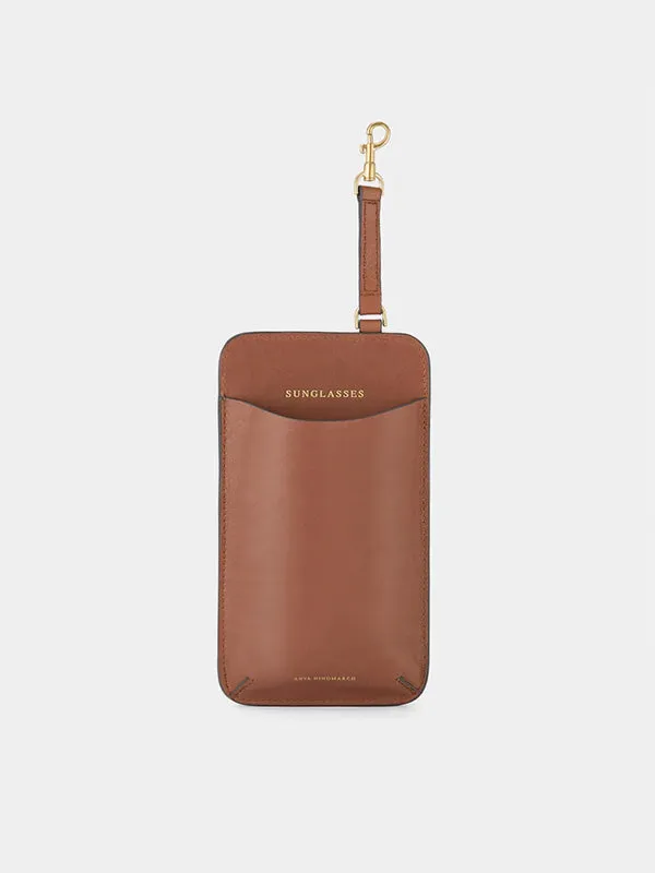 Nastro Hobo in Tan Polished Leather