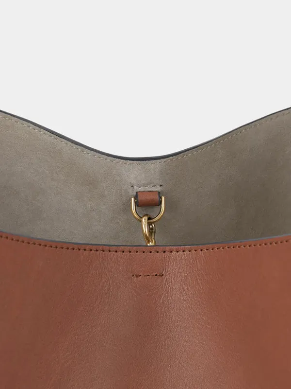 Nastro Hobo in Tan Polished Leather