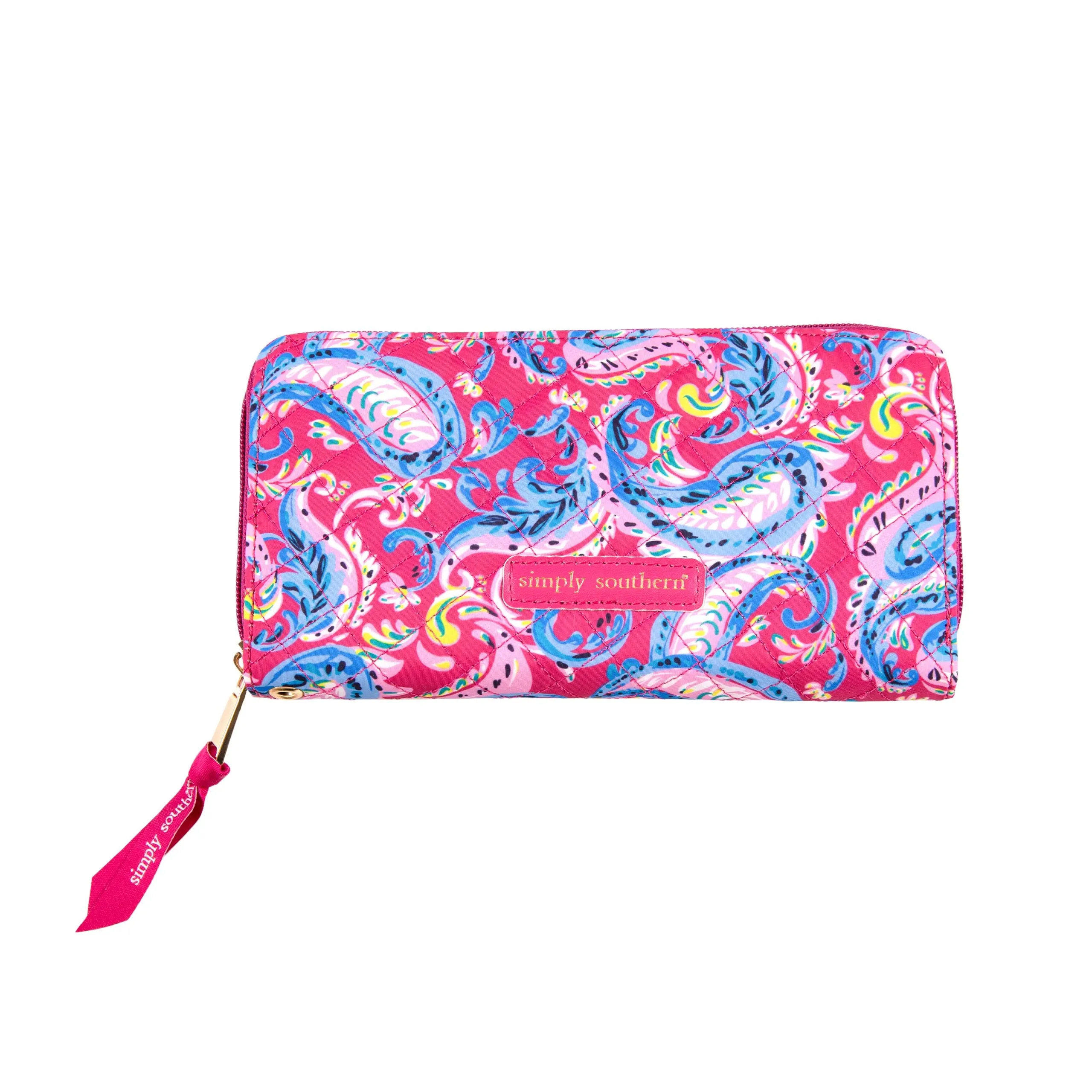 Paisley Quilted Phone Wallet