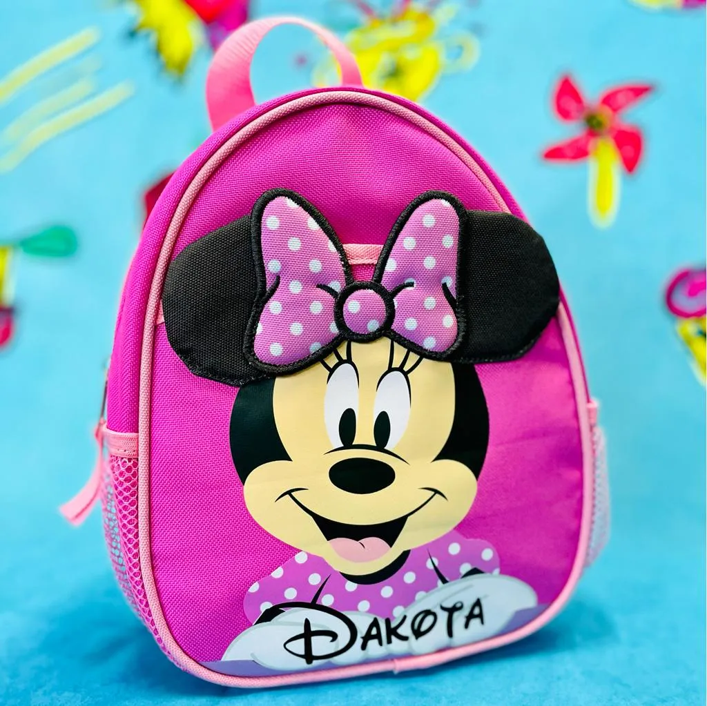 Personalized Minnie Mouse 10 Inch Mini Backpack with Harness