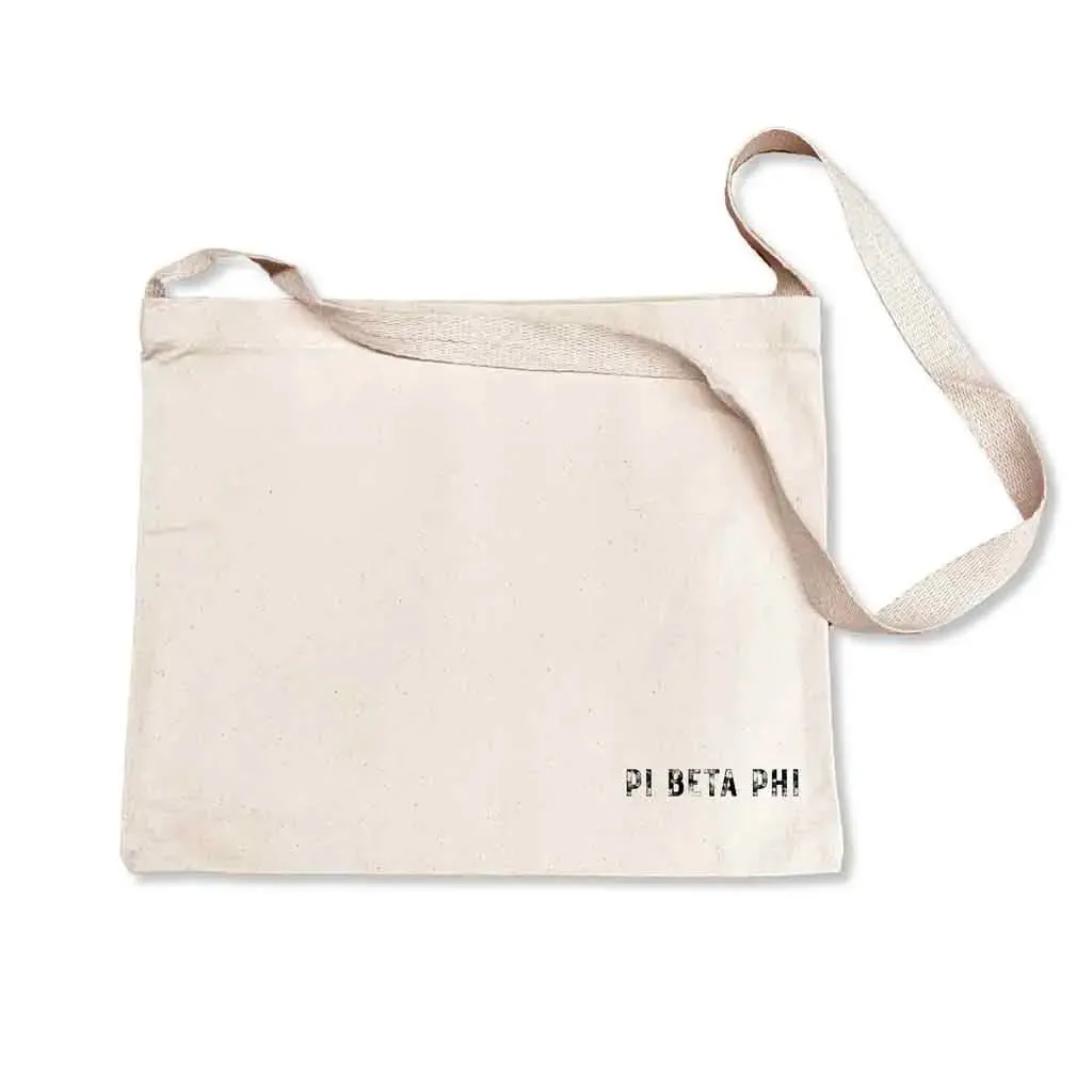 Pi Beta Phi Sorority Messenger Bag with Cross Body Strap