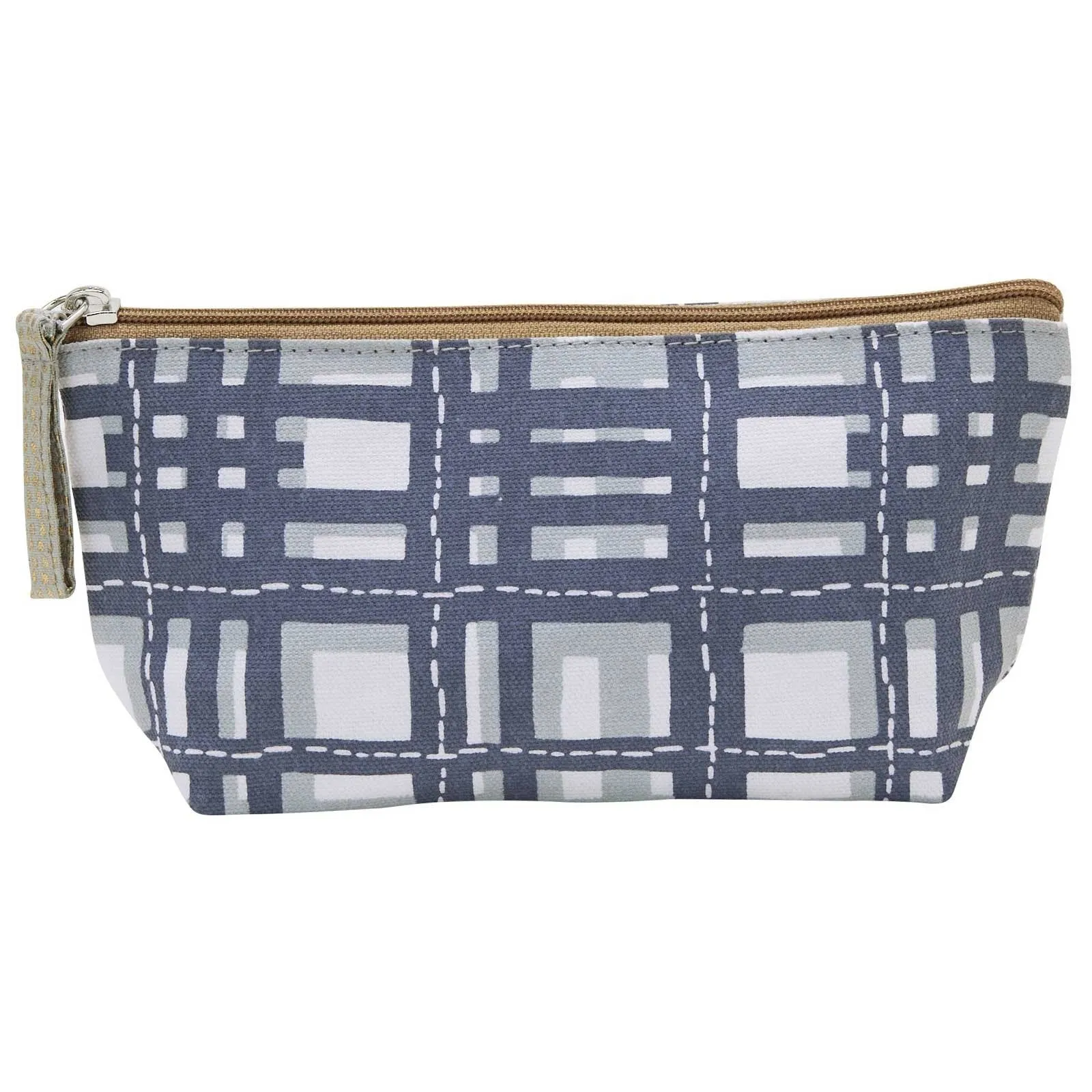 Plaid Grey Small Relaxed Pouch