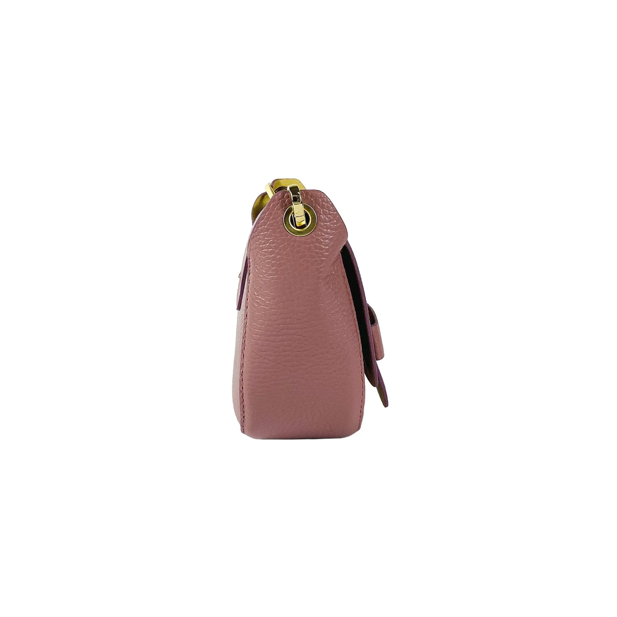 RB1010AZ | Women's Shoulder Bag in Genuine Leather | 21 x 17 x 8 cm