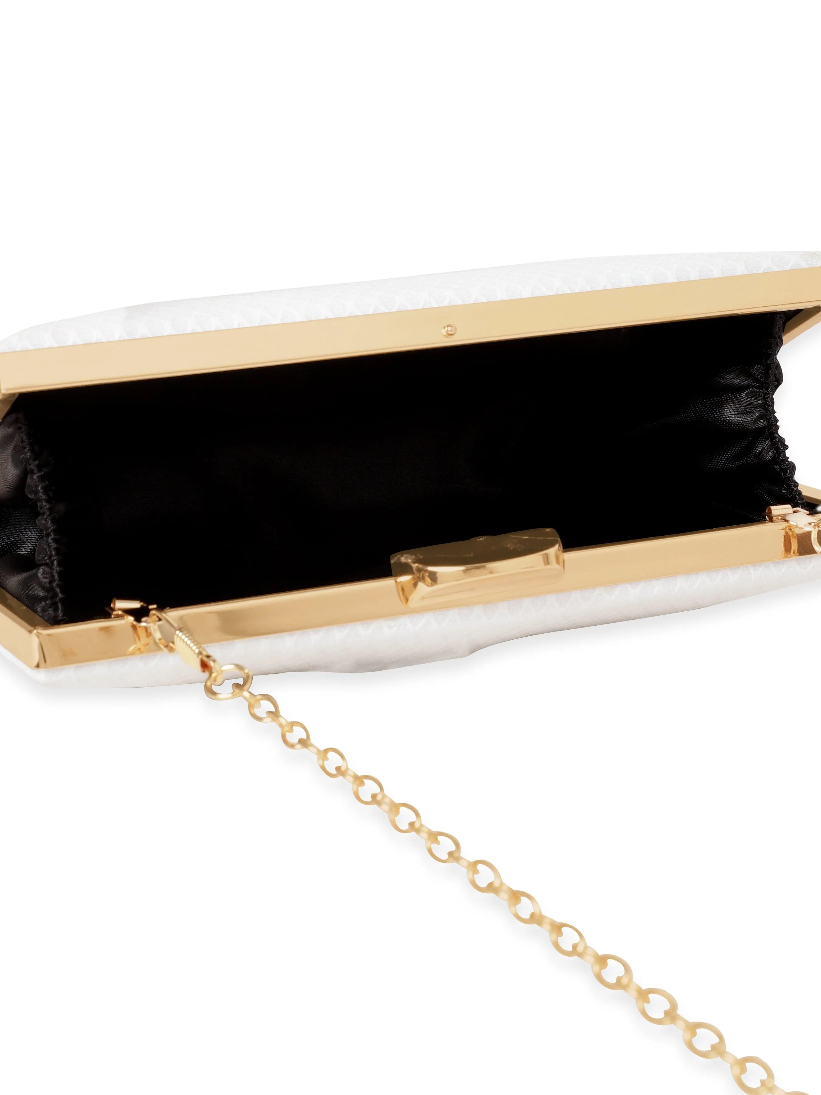 Rubans Dazzling Allure Handcrafted Shimmery Clutch Bag